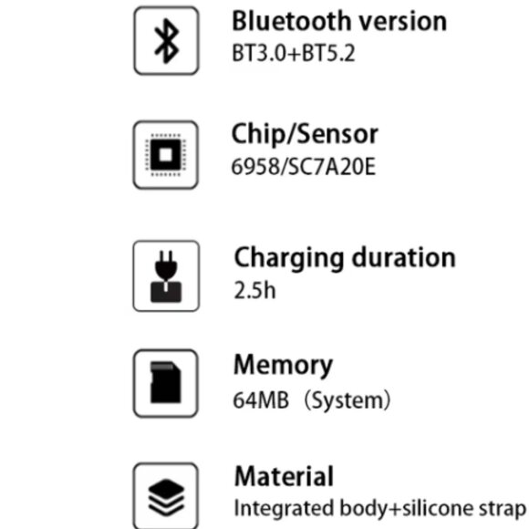 Black Fitness Tracker & Multifunctional Smart Watch Unisex Style and Fit - Picture 8 of 16